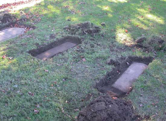 Civil War Stone Grave Markers