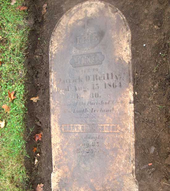 Jane O'Reilly, wife of Patrick O'Reilly
