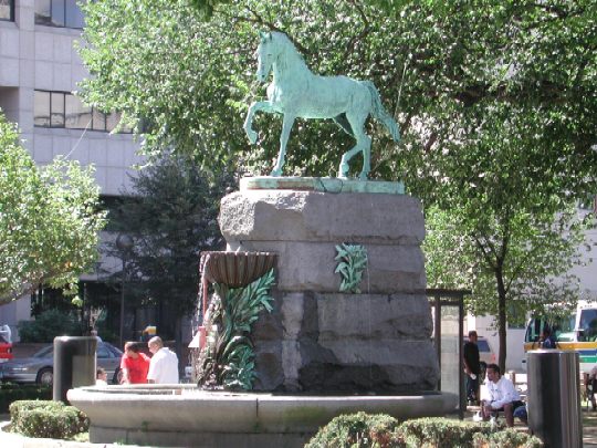 Carrie Welton Fountain on The Green, Downtown Waterbury